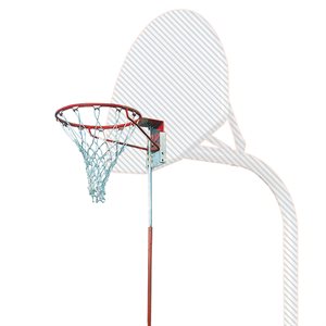 Removable basketball goal package