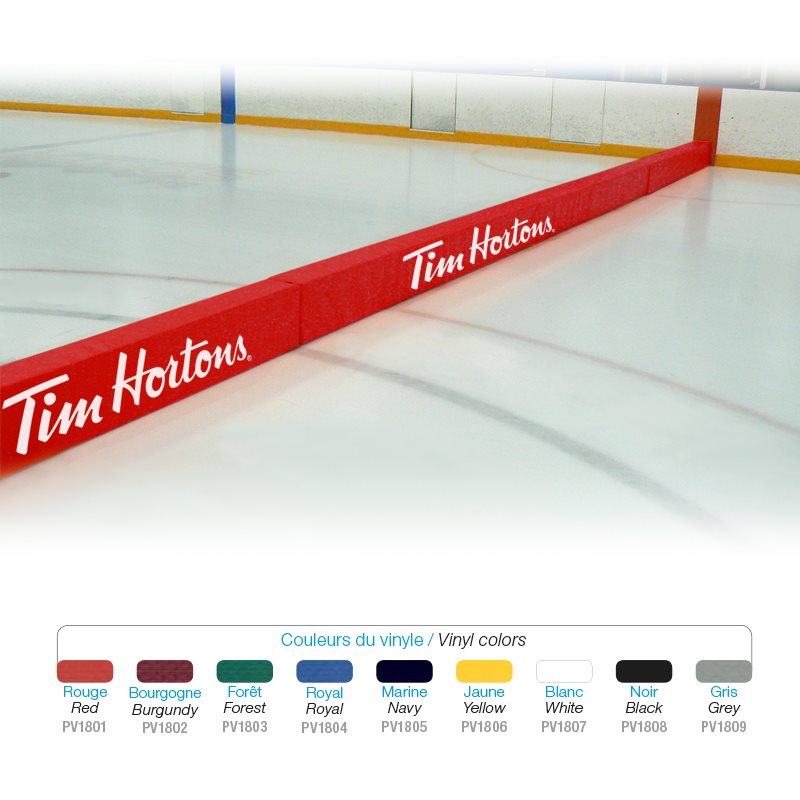 Hockey rink divider pads