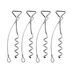 4 Kwik Goal Anchors for 1 goal, Corkscrew Design