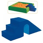 Escalier-pont pour réservoir à balle