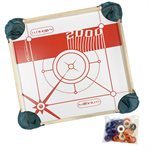 Jeu de pichenottes, table pivotante en bois