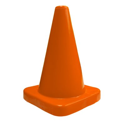 Plastic Cone, 12", Orange
