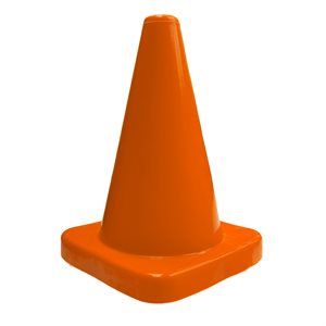 Plastic Cone, 12", Orange