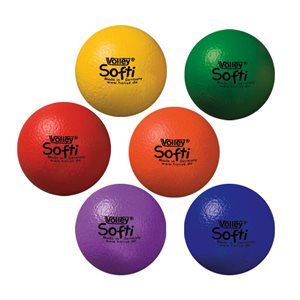 6 Volley® Softi High-Density Foam Balls, 6" (16 cm)