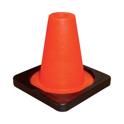 Cône en vinyle avec base lestée, 15 cm (6")