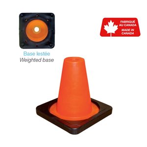 Vinyl cone with weighted base 6" (15 cm)
