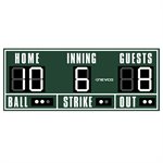 Outdoor baseball scoreboard, 10’ x 4’
