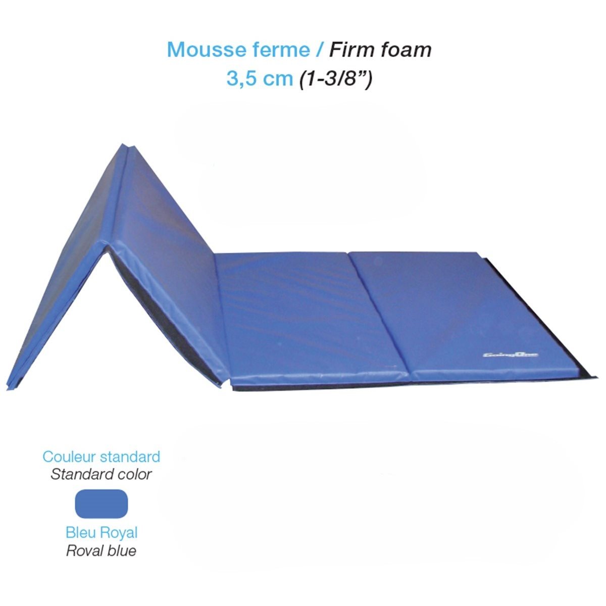 "Deluxe" folding mat with fastener on 4 sides