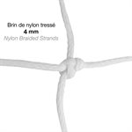 Pair of Handball Nets 7'X10'X3'X4', 4mm