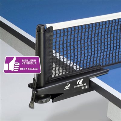 Ens. de poteaux à clamper et filet en polyéthylène