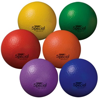 6 Volley® Special High-Density Foam Balls, 8-¼"