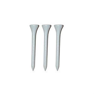 1000 Wooden Tees, 2-¾, White