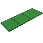 3-Section Foldable Yoga Mat, 2'x6'x1"