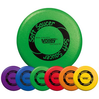 6 Volley Foam Frisbees with Polyurethane