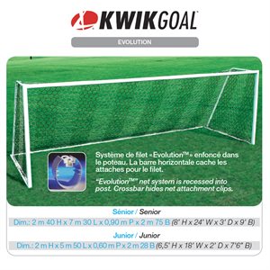 Buts de soccer KwikGoal EVOLUTION 1.1C VERSION MONTRÉAL