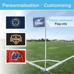 Set of 4 custom corner flags - FLAGS ONLY