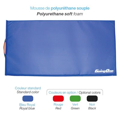 Tapis d'exercice en vinyle 2'x6'x1