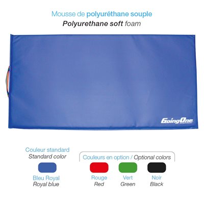 Tapis d'exercice en vinyle 2'x5'x2