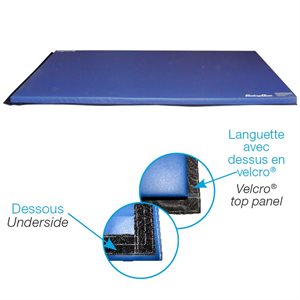 Matelas non-pliable, 4 velcros, 4'x7'x2"