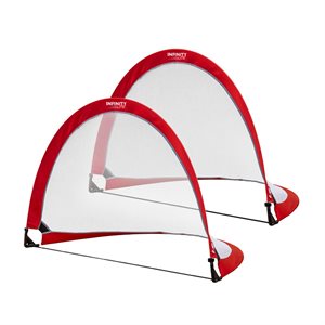 Pair of Kwik Goal Infinity Lite Goals 2'8"x4'