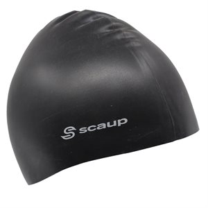 COMB Comfort Swimcap, Latex Free, Black, One Size