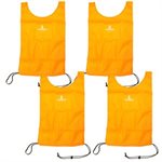 4 dossards OMNIKIN en nylon, jaune