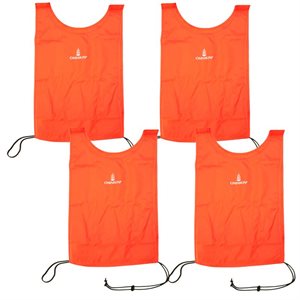 4 dossards OMNIKIN en nylon, orange