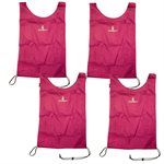 4 dossards OMNIKIN en nylon, mauve