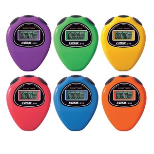 6 Stopwatches In Rainbow Colors