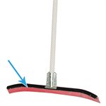 Squeegee curved model with rubber blade 36" (91cm) width