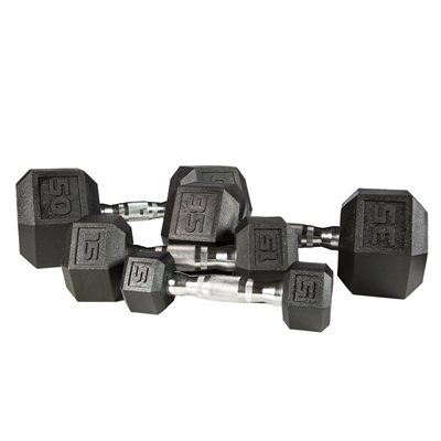 PVC Hexagonal Dumbbell, 15 lb