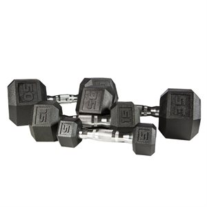 PVC Hexagonal Dumbbell, 15 lb