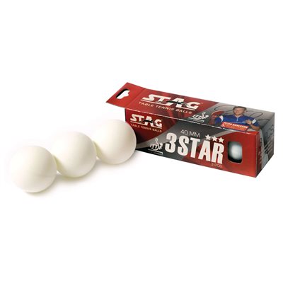 12 3-Stars Table Tennis Balls