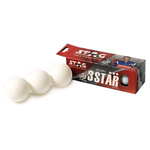 12 3-Stars Table Tennis Balls