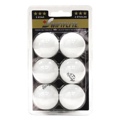 6 3-Star Table Tennis Balls
