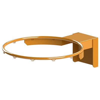 Heavy duty steel basketball goal single rim