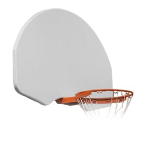 Fan-shaped basketball backboard