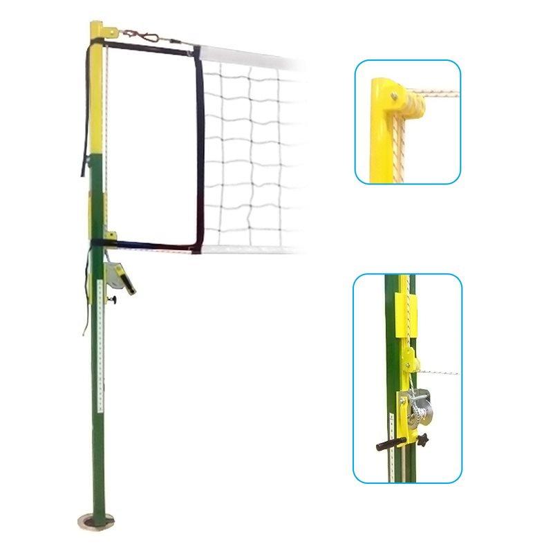 Poteaux de jeux pour quatre sports Volleyball, Badminton, Tennis et Pickleball