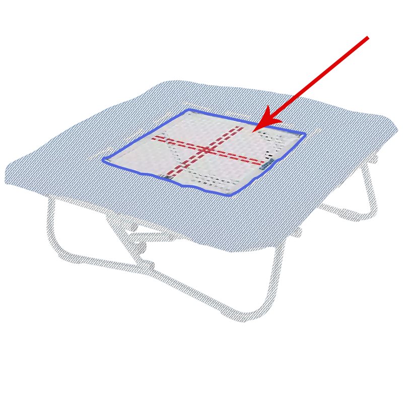 Replacement bed for 5010 super mini-trampoline