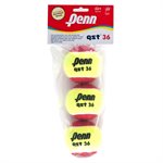 Junior Penn QST 36 felt tennis balls 8 & under