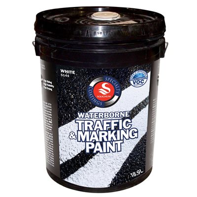 Peinture de signalisation, latex 18.9 L, blanche