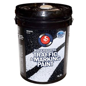 Trafic Paint, Latex, 18.9 L, White