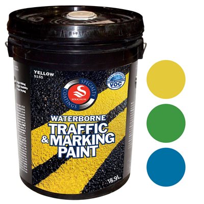 Trafic Paint, Latex, 18.9 L
