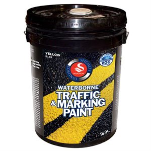 Trafic Paint, Latex, 18.9 L, Yellow