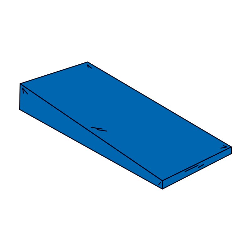 Incline wedge mat, width 36" (90 cm)