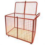 Steel Ball Cage with Hinged Lid 26"x 42"x 34"