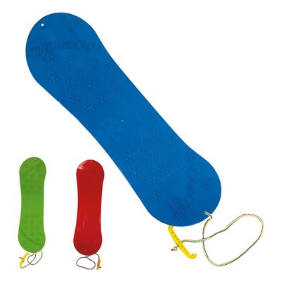 Plastic Snowsled with Rope, Red