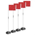 4 Kwik Goal® Corner Flags with Weighted Bases, 60"