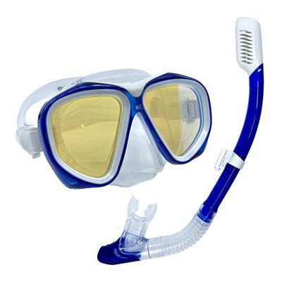 Masque de plongée série pro Scaup CORAl avec tuba pour adultes