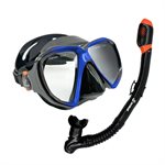 Masque de plongée Scaup SIRENAS avec tuba à soupape, adulte